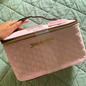 Juicy Couture Pink Heart Large Cosmetic Bag